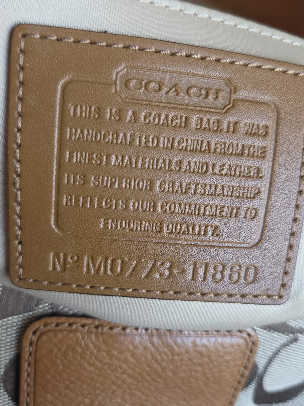 Vintage Coach Mini Soho Signature Flap Bag